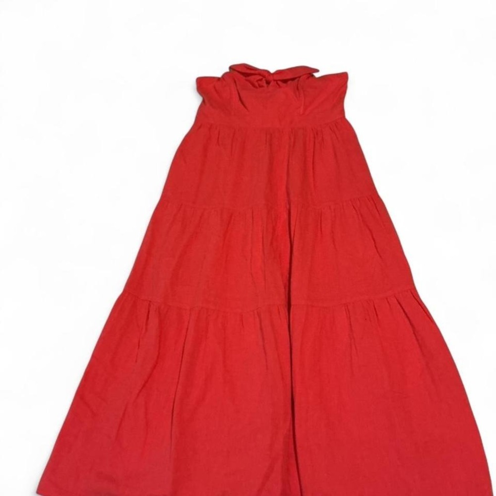 Universal Thread Maxi Dress‎ vibrant deep pink New Cotton Strapless boho